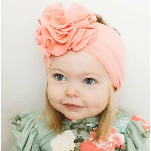 

baby flower headband girls 2020 infants elastic hair bands bebes solid turban head wrap kids hair accessories1, Slivery;white