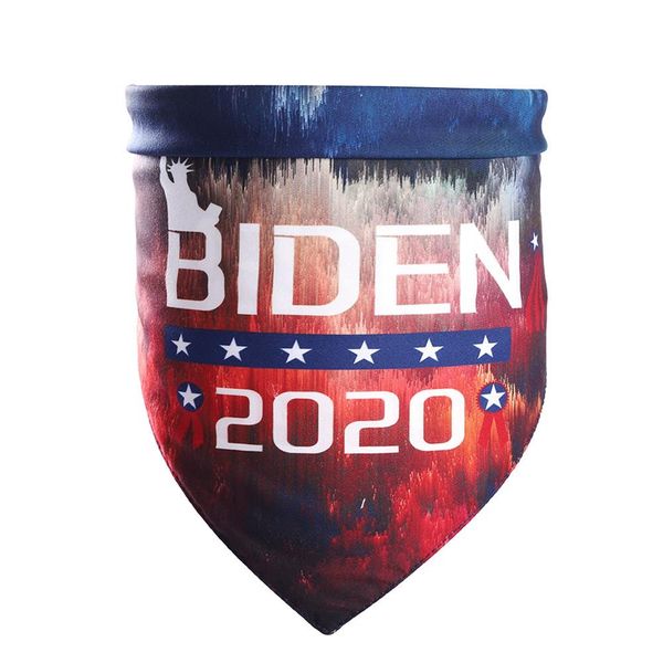 

трамп / biden 2020 выборы сша флаг собака bandanas triangle scarf для pet cat щенок щенок бантики галстуки воротник аксессуары для домашних, Black