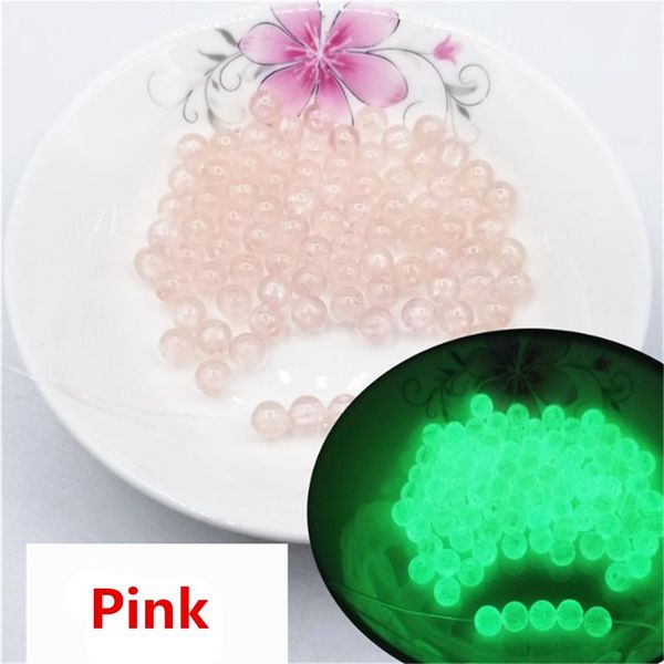 

6/8/10mm luminous beads diy children's bracelet beads fluorescent plastic round beads for jewelry making bracelet necklace wmtfip