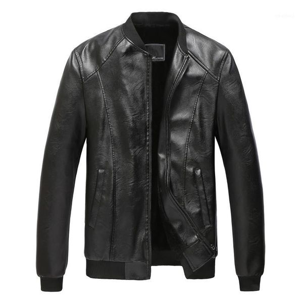 

men's jackets 2021 spring autumn classic pu bomber jacket men streetwear clothes mens and coats veste homme baseball leather jacket1, Black;brown