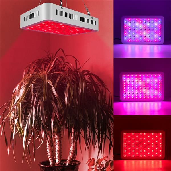 

600w high intensity dual chips 380-730nm full light spectrum led plant growth lamp white premium material grow lights