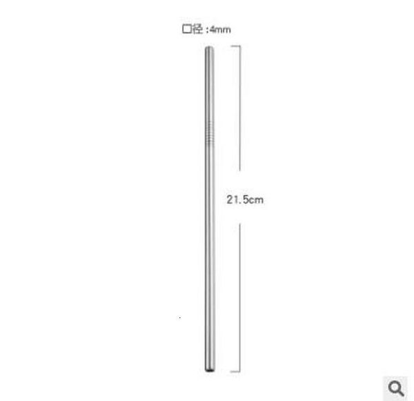 

colorful high drinking quality reusable 304 stainless steel metal straw for mugs 20 /30oz 21 .5cm 4mm