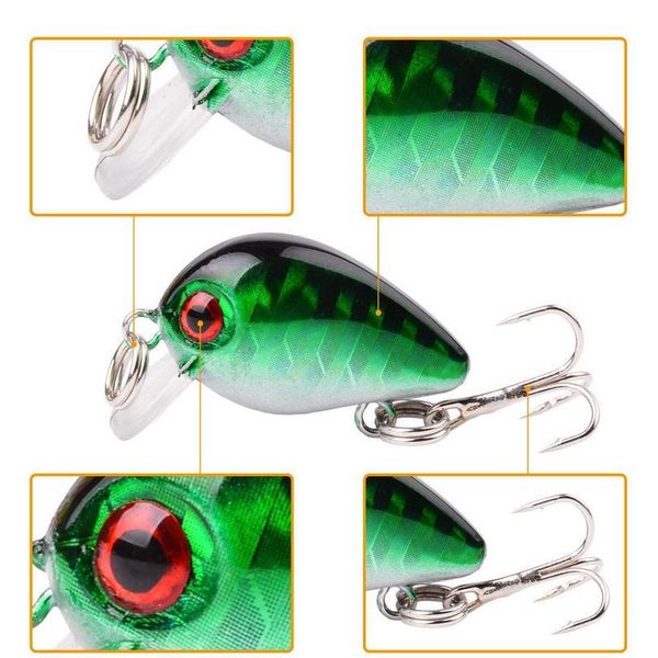 

aorace 30mm 2g crazy wobbler mini ater crankbait artificial japan hard bait pesca floating fishing lures ba qylqyn