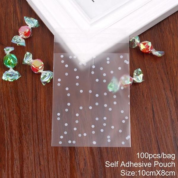 

рождественская бумага сумка прозрачный целлофан в горошек candy cookie подарочная сумка свадьба день рождения вечеринка opp клейкий чехол ко