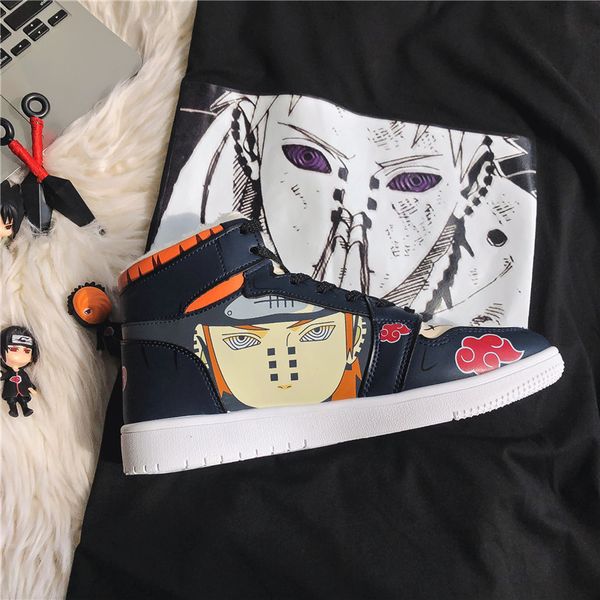 

зима наруто мужские аниме акацуки боль случайные повседневные сенюширама холст обувь itachi sasuke кроссовки c1212, Black;white