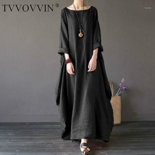 

2019 summer autumn plus size dresses women 4xl 5xl loose long vintage dress boho shirt dress maxi robe fashion female q2931, Black;gray