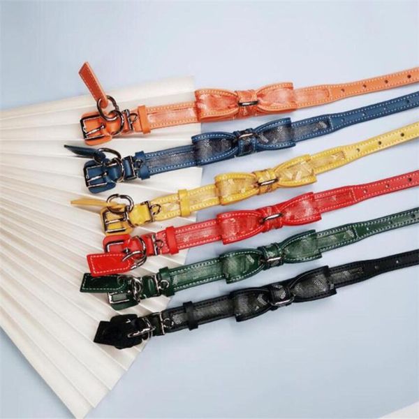 

ornament collars latest pet bow high knot street personality charm pets leashes outdoor adjustable chain keji dog collar leashes