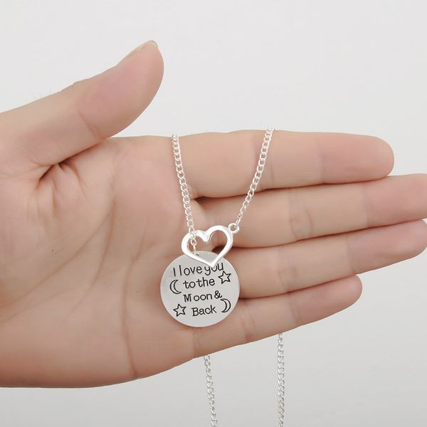 

factory3k9jback moon i the love and you to fashion silver pendant necklaces jewelry valentine's day gift pip