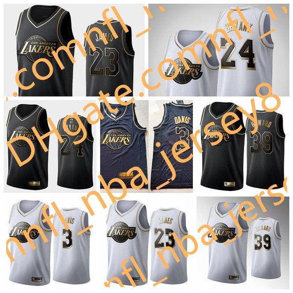 

los angeles lakers kobe bryant mens lebron james black white golden edition basketball 8 swingman 24 jersey, Black;red