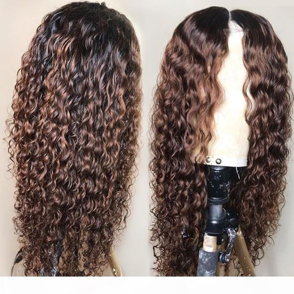 

curly wig color t1b 30 13*4 lace front human hair wigs for women brazilian remy hair lace wig bleached knots with baby hair, Black;brown