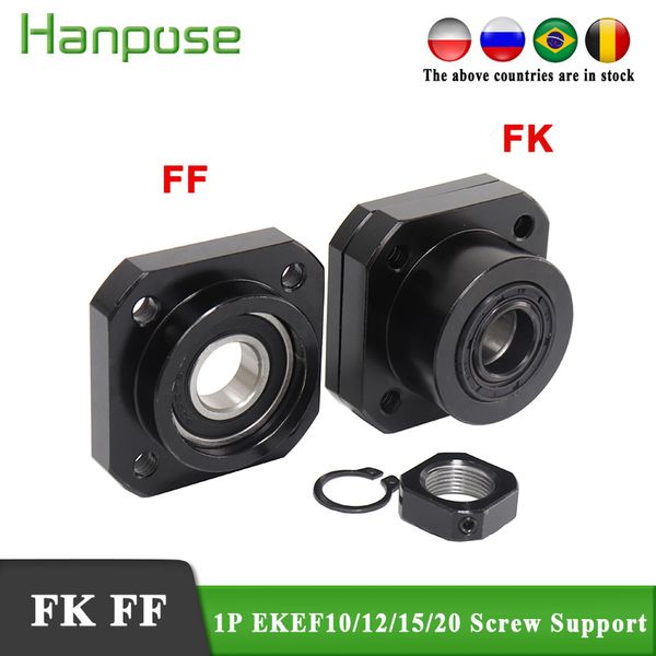 

sfu1605 fk12 ff12 screw support ball screw end support for cnc parts forsfu1605 fkff12 for cnc milling machine