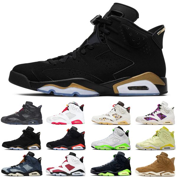 

singles day jumpman 6 6s men basketball shoes hare dmp infrared floral tech chrome sports sneakers mens trainers size 7-13, White;red