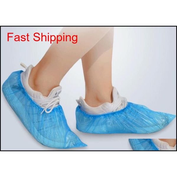 

100 disposable plastic shoe cover indoor household wear - resistant dust - proof shoe cover non-woven a qylggh wphome