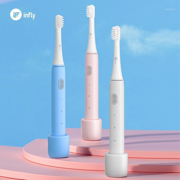 

smart electric toothbrush infly ultrasonic p60 whitening waterproof usb induction charging ultra-long standby travel toothbrush1