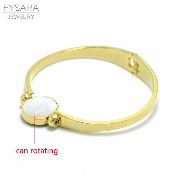 

fysara classic brand white shell черный двухсторонний дизайн браслеты браслеты из нержавеющей стали браслеты из нержавеющей стали braclets, Silver