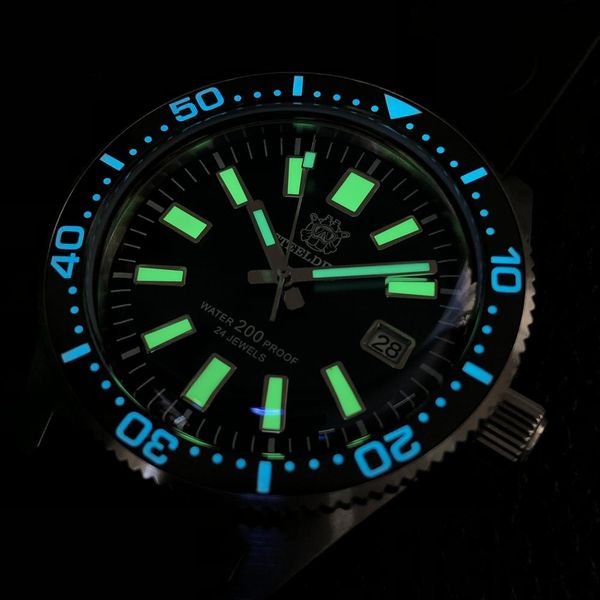

steeldive 1962 dive watch matic mechanical watches 316l steel dive watch nh35 sapphire c3 luminous diver watches for men bbysvd, Silver