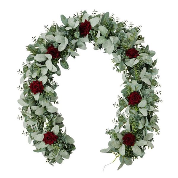 

artificial rose flower vine fake vine hanging garland ivy for wall wedding arch party office garden farmhouse home decor
