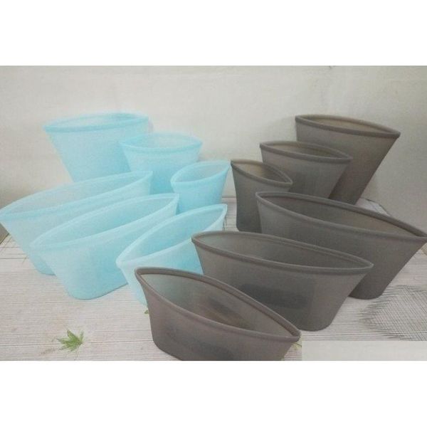 

reusable sile food preservation bag airtight seal food storage container versatile sile bag zip lock qylxmt lipper