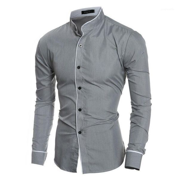 

fashion long sleeve new men casual shirt long sleeve luxury slim fit shirt stylish formal size -2xl1, White;black