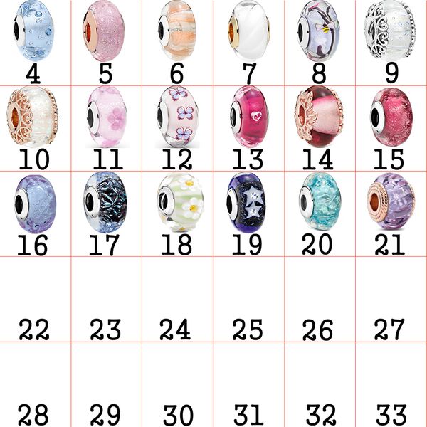

fahmi 925 silver charming charm bead women jewelry birthday gift glass bead