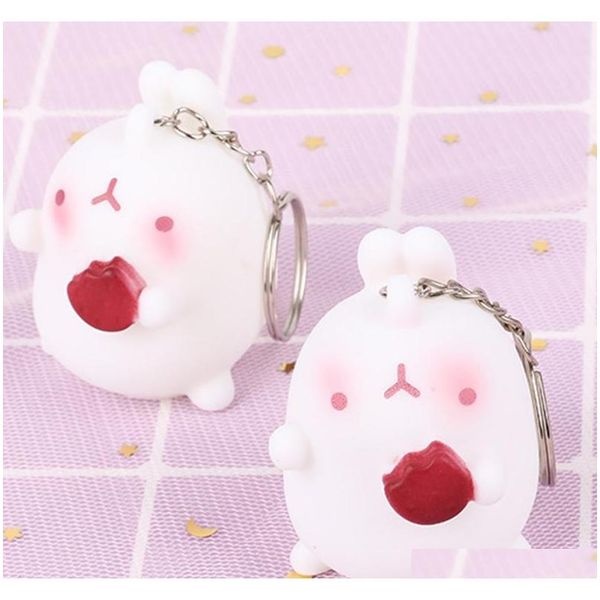 

lovely mini rabbit keychain car decoration keyring 6 styles cake radish rabbit pendant key chains bag accessories coupl qylzmm bbgargden