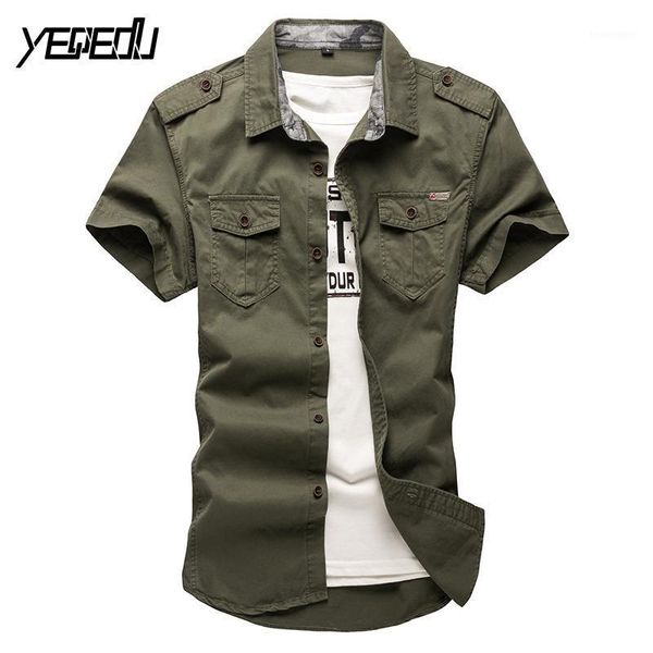 

men's casual shirts #4704 men shirt short sleeve fashion cottton summer 2021 mens khaki/army green chemise homme clothing l-5xl1, White;black