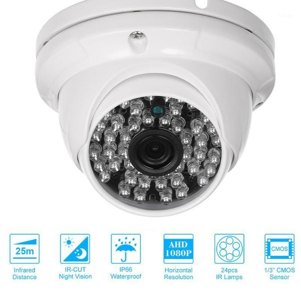 

cctv camera 1/3" cmos color 1080p high-resolution indoor dome camera analog security 24 lamps night vison1