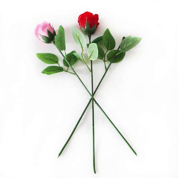 

decorative flowers & wreaths 30pcs rose flower stem single branch with leaves