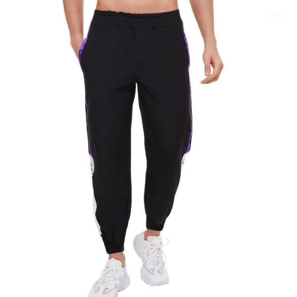 

2021 sweatpants men nine minutes of pants thin sweatpants classic jogging pants black grey striped plus-size 5xl1