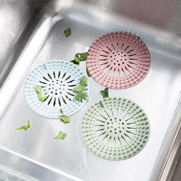 

silicone sink bathtub hair catcher ser trapper drain hole filter strainer for bathroom kitchen