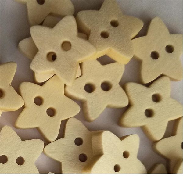 

50pcs new natural wooden buttons cute star shape scrapbooking diy craft sewing accessories 2 holes diy clothing acc jllinl, Silver