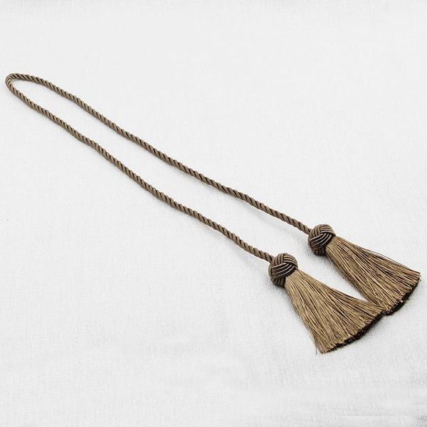

1pc room accessories tassel curtain tieback fringe handmade curtain tie backs hanging ball buckle rope curtains holder bandage h wmttxk