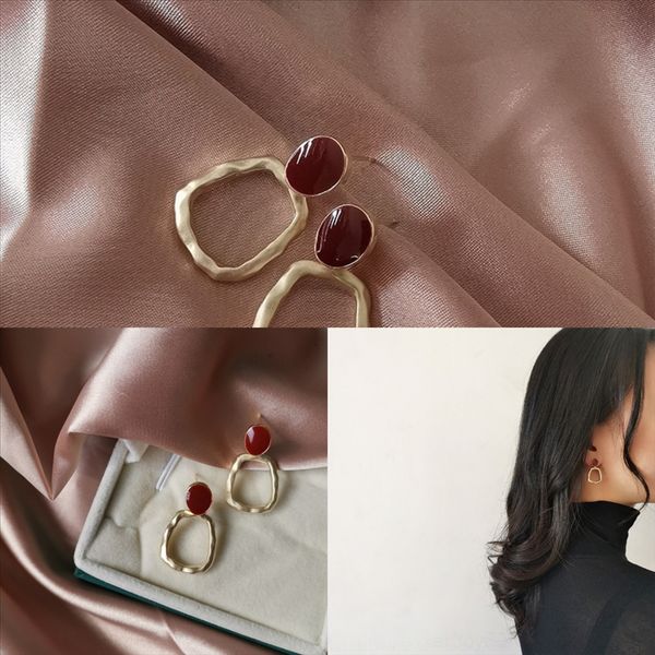 

ppta new design korean temperament diamond acrylic earring den yellow flower earring for women personality sweet aolly long earrings, Golden