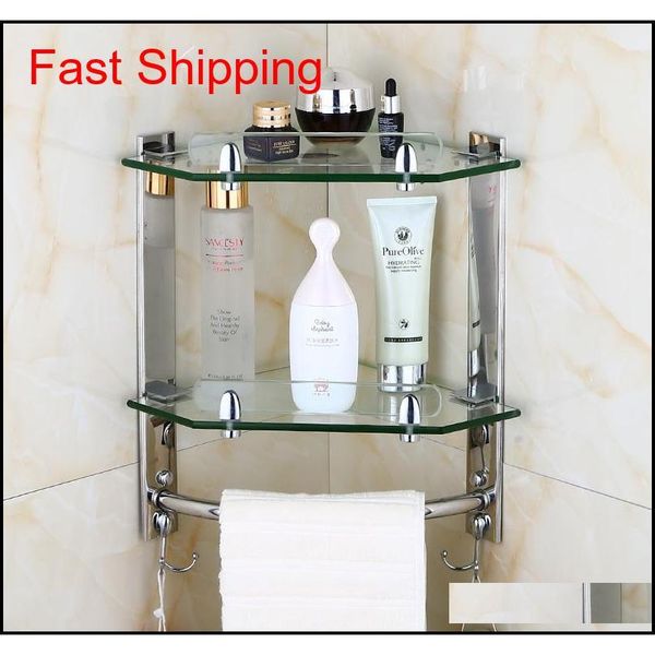 

sus304 stainless steel silver smooth mirror corner rack glass bathroom shelf towel rack bathroom a qylycc dh_seller2010