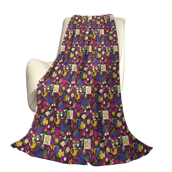 

mix forms with stars circles square colorful chaos geometric patternoffice leisure blankets