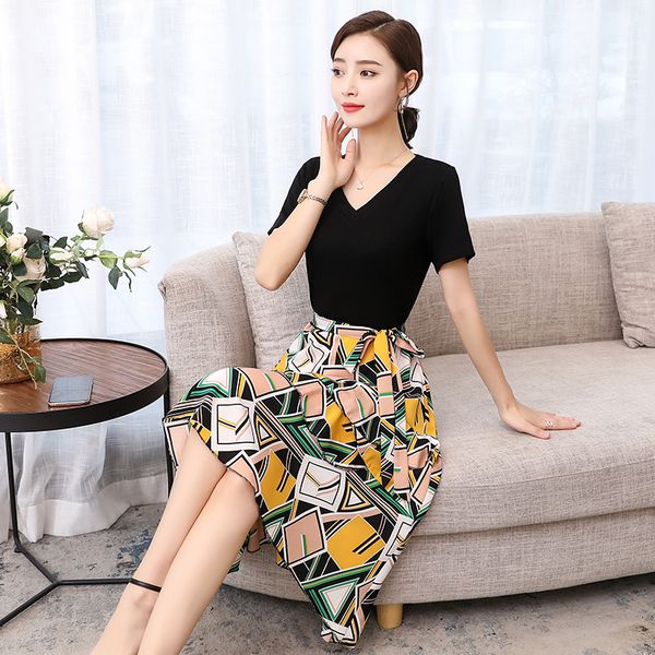 

2021 new summer vintage dress women new sheath dresses retro bow casual o-neck vestidos 3oql, Black;gray