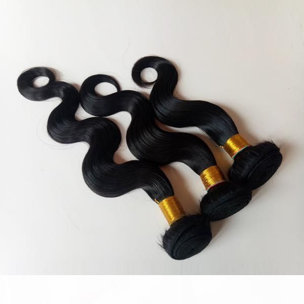 

brazilian body wave virgin hair weave natural color intact scale high resilience 3 bundle and price factory direct sale, Black