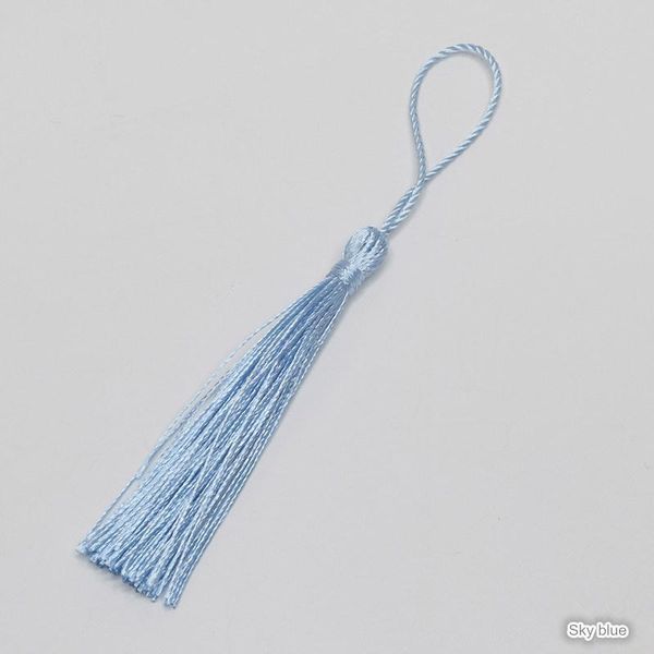 

50pcs polyester silk tassel fringe diy home curtain clothing sewing craft supplies charm pendant bookmark tassels h jllbsg