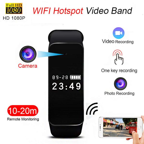 

second wirels pot wifi smart recording bracelet hd time disp