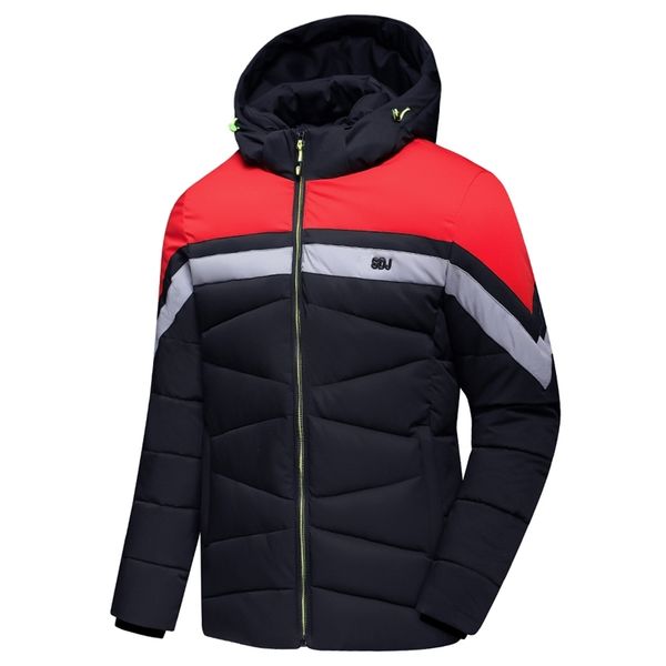 

men winter new casual warm thick hooded jacket parkas coat men new autumn outwear waterproof windproof parkas jackets men 201026, Black;brown