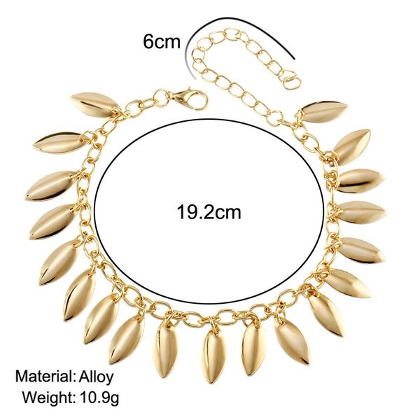 

мода богемные листья лодыжки для женщин handmade gold color beach beach beact beach bracte bracte на ноге ноги ювелирных изделий party party, Red;blue