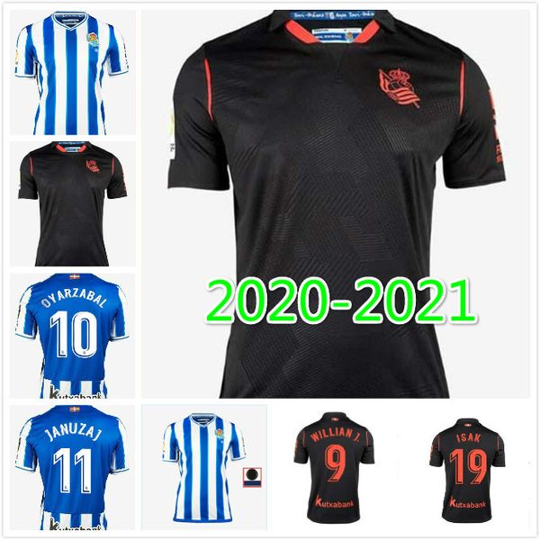 

size: s-xxl 2020 real sociedad home soccer jersey 2020 2021 new finnbogason granero a grretxe x.prieto canales away football shirt, Black;yellow