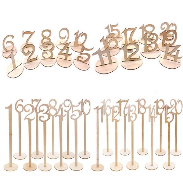 

party decoration wooden digital hexagon table numbers seat cards sign place holder for birthday baby shower wedding event supply