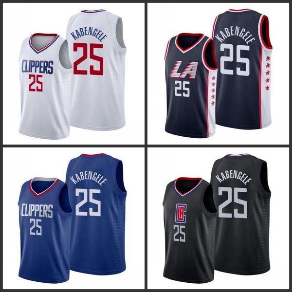 

los angeles clippers mfiondu kabengele men city basketball jersey, Black;red