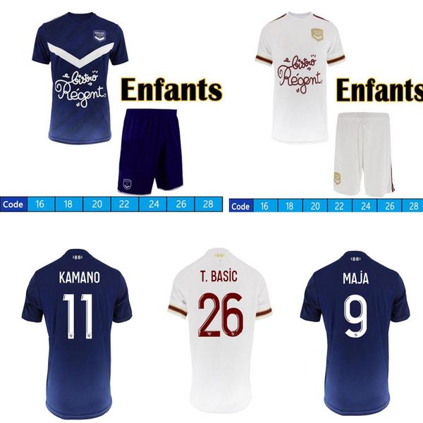 

2020 2021 maillot girodins de bordeaux briand s kalu kamano football jersey ben arfa maja jersey bordeaux 20 21 whult + детский костюм footb, Black;yellow