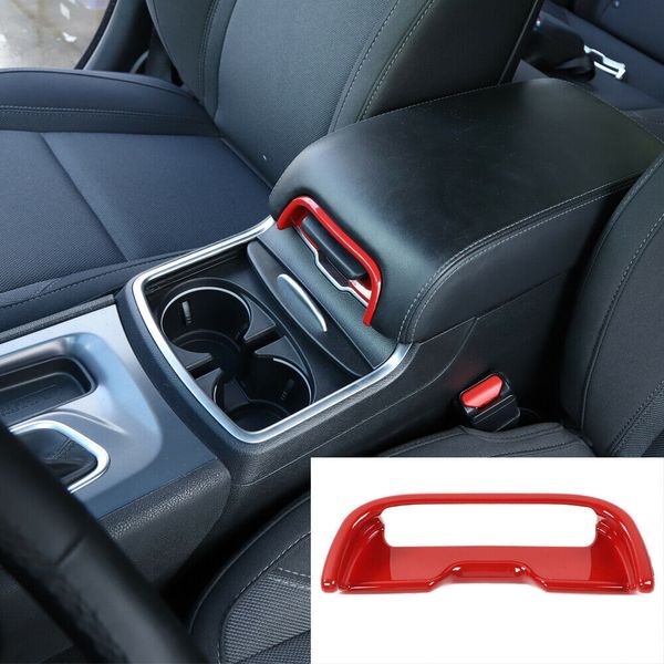 

abs armrest box switch cover trim bezel for dodge charger 11 interior accessories red238f