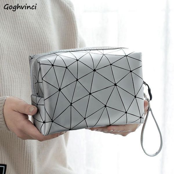 

cosmetic bags & cases pu diamond lattice women waterproof travel organizer toiletries kit ladies makeup storage pouch beauty case1