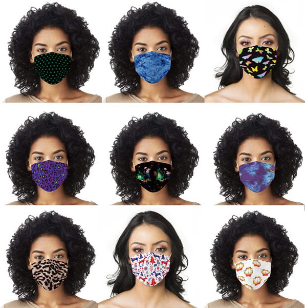 

fashion designer leopard print multicolor anti-dust protective letters masks disposable face mask non-w