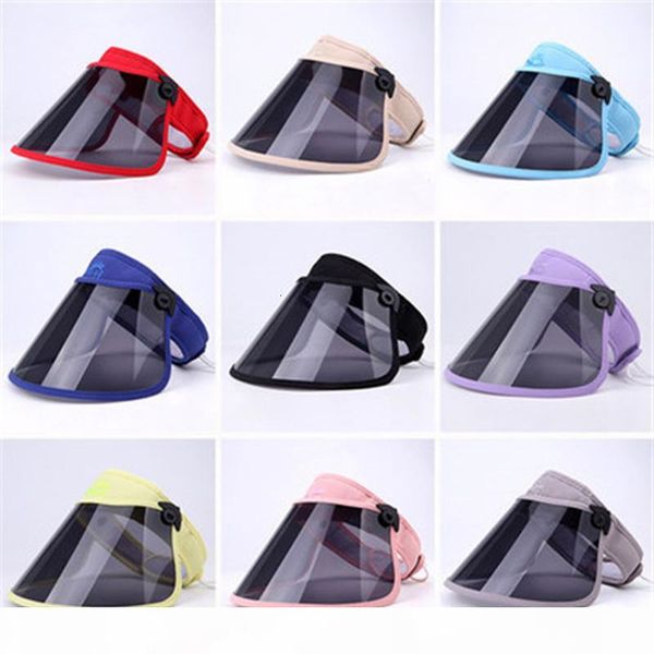 

in stock protective mask kids dustproof cover face shield transparent full face masks anti dust respirator elastic anti-uv hat