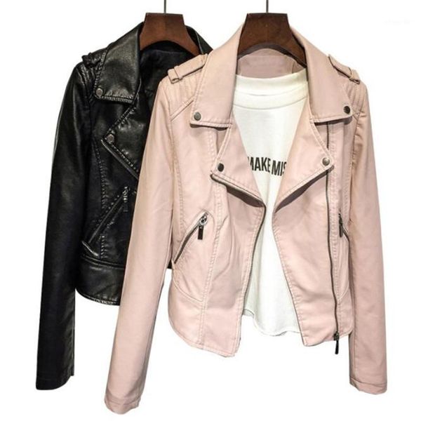 

viper help river valley towndale drama pu leather jacket spring and autumn ladies jacket leather1, Black